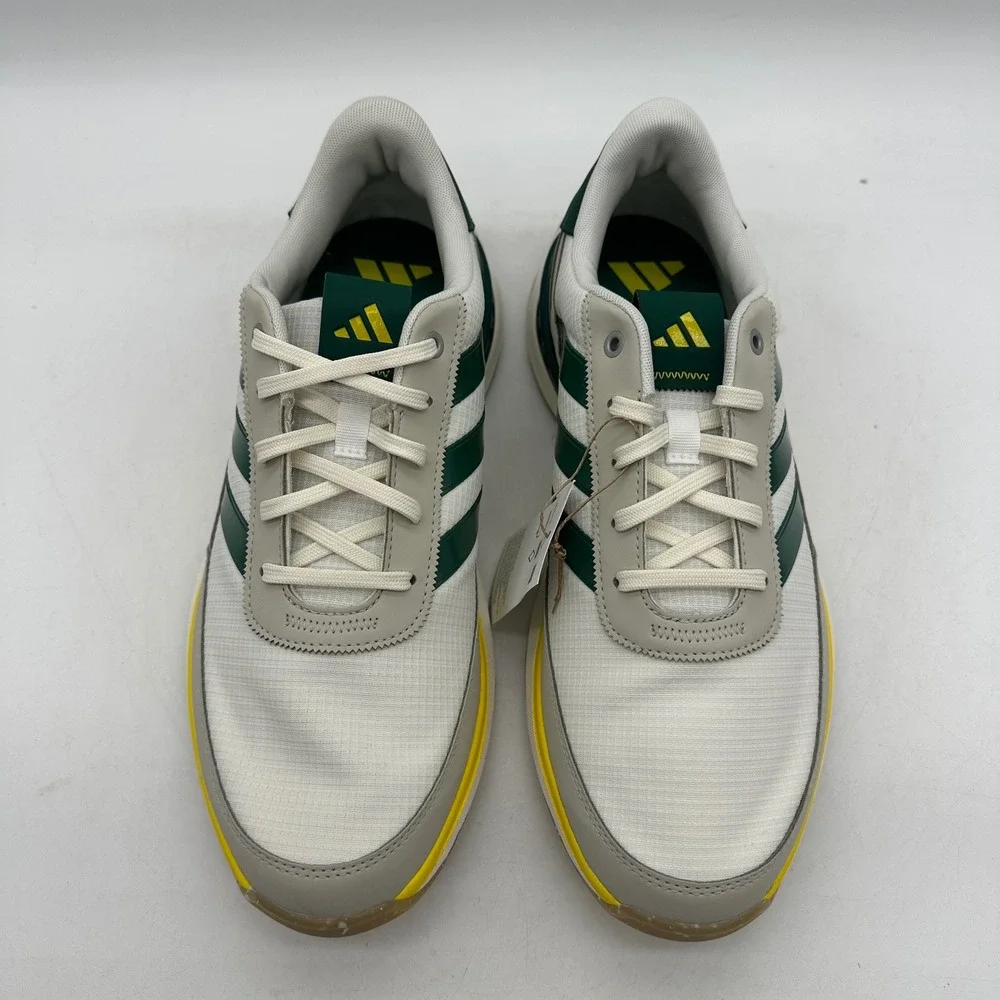 Adidas JI4030 Mens Size 9 S2G SL 24 White/Collegiate Green Spikeless Golf Shoes‎